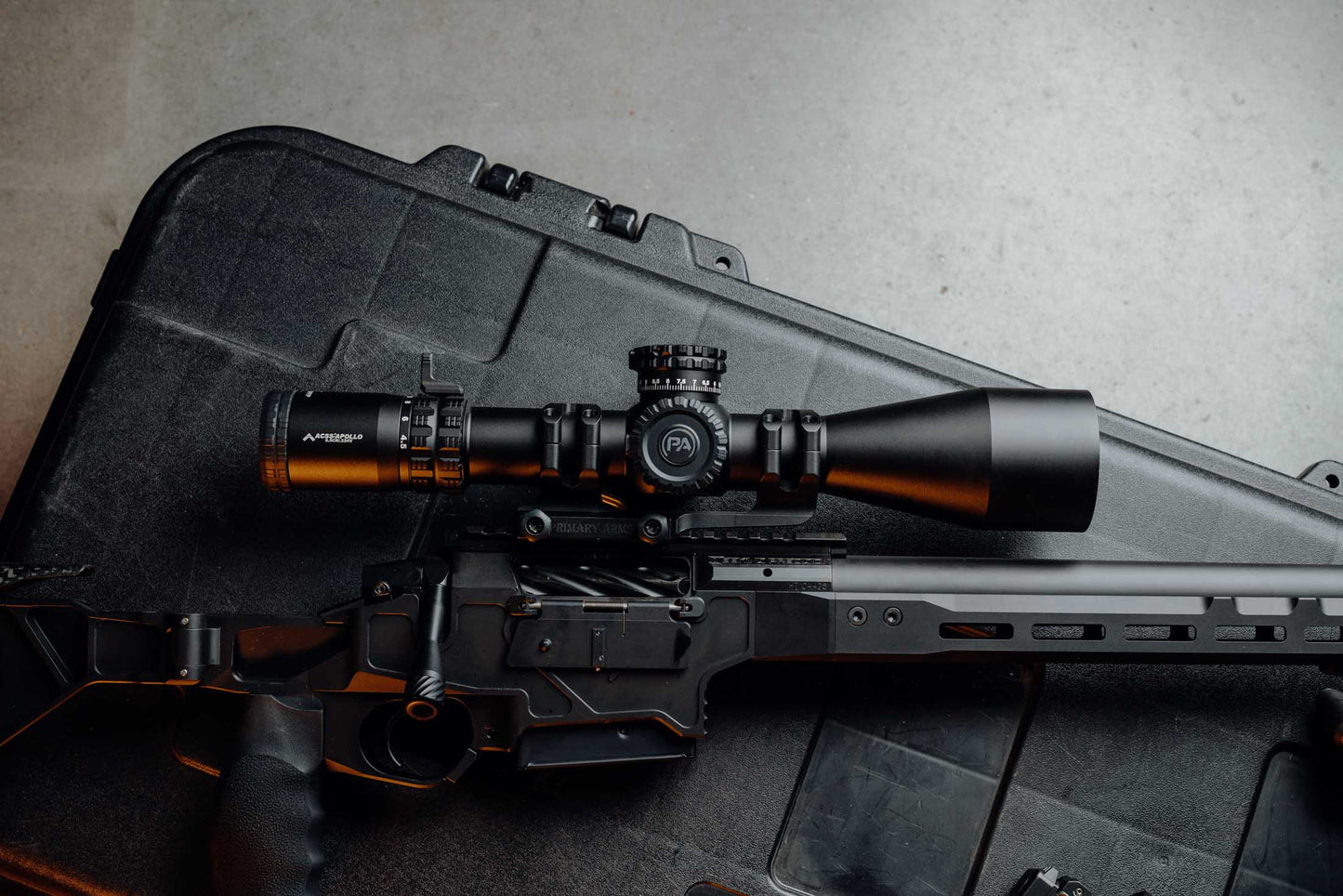 Primary Arms GLx 4.5-27x56 FFP Rifle Scope - Illuminated ACSS Apollo Reticle - 6.5CR / .224V