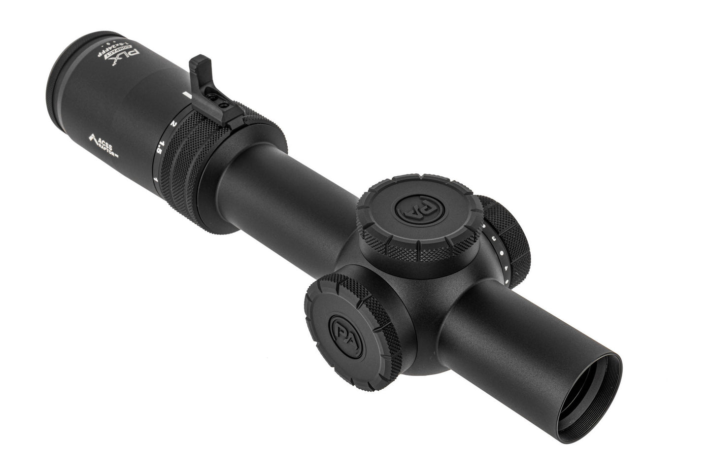 Primary Arms Compact PLxC 1-8x24 FFP Rifle Scope - Illuminated ACSS Raptor M8 Reticle - 5.56 / .308 - Yard